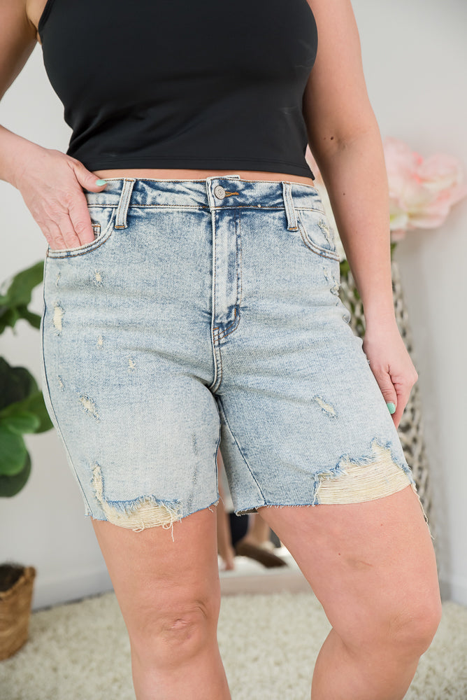 In the Distance Judy Blue Shorts-judy blue-Timber Brooke Boutique, Online Women's Fashion Boutique in Amarillo, Texas