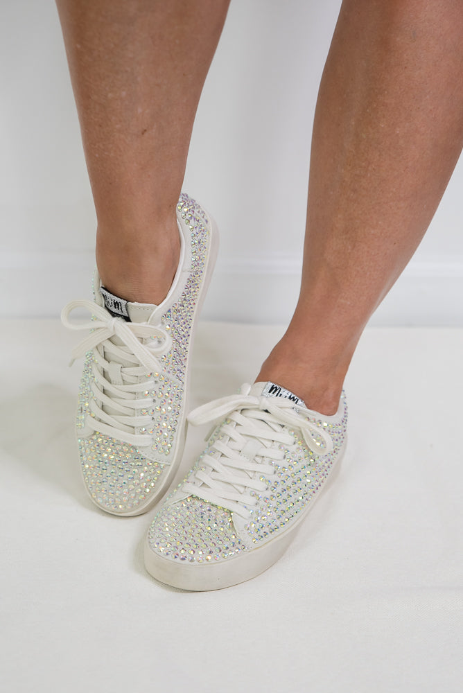 Christi Sneakers in Silver Bling-Miracle Miles-Timber Brooke Boutique, Online Women's Fashion Boutique in Amarillo, Texas