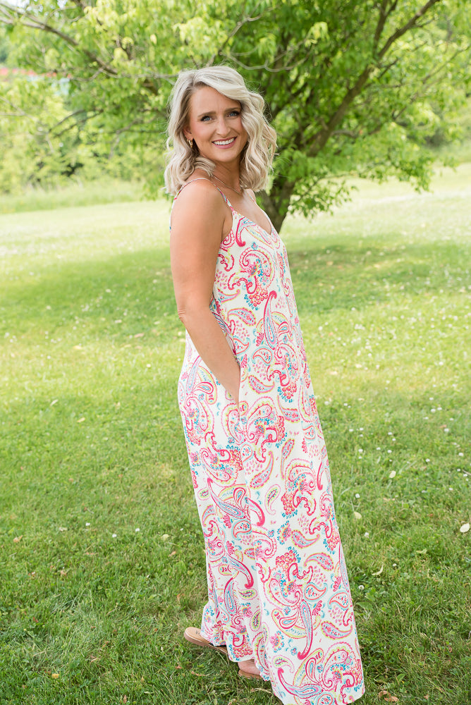 Paisley Paradise Maxi Dress-Andre by Unit-Timber Brooke Boutique, Online Women's Fashion Boutique in Amarillo, Texas