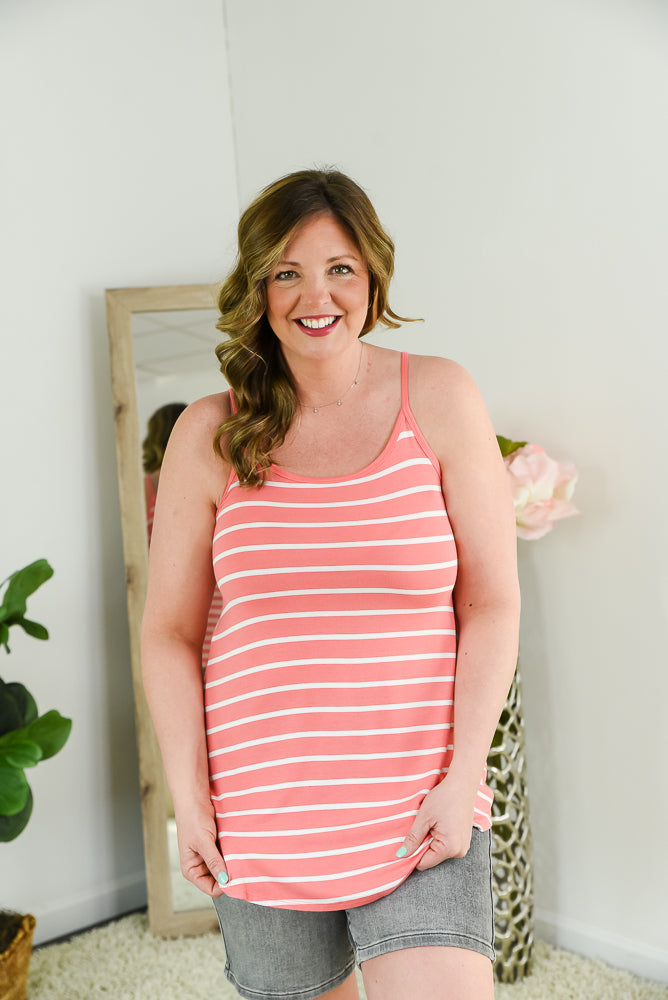 My Everything Reversible Tank in Coral-Zenana-Timber Brooke Boutique, Online Women's Fashion Boutique in Amarillo, Texas