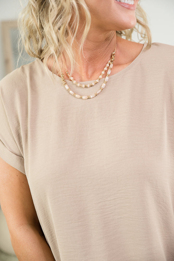 In the Moment Necklace in Nude-Urbanista-Timber Brooke Boutique, Online Women's Fashion Boutique in Amarillo, Texas