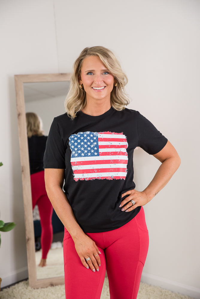 The American Flag Tee-BT Graphic Tee-Timber Brooke Boutique, Online Women's Fashion Boutique in Amarillo, Texas