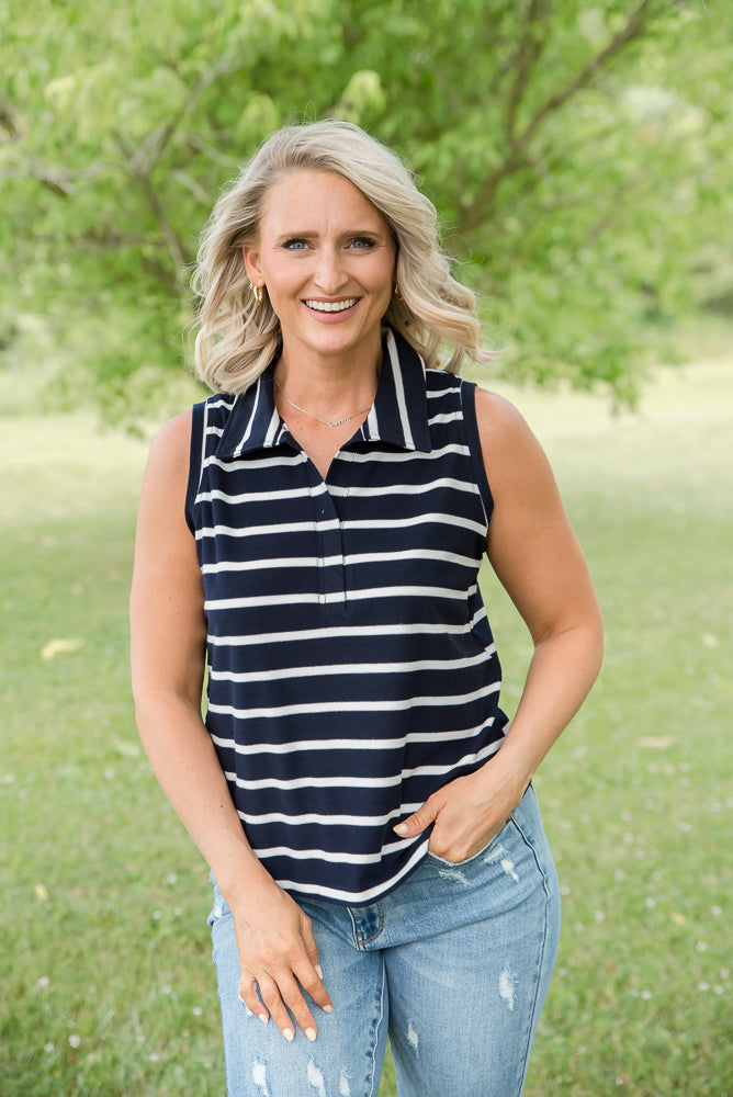 Nautical Vibes Tank-Sew in Love-Timber Brooke Boutique, Online Women's Fashion Boutique in Amarillo, Texas