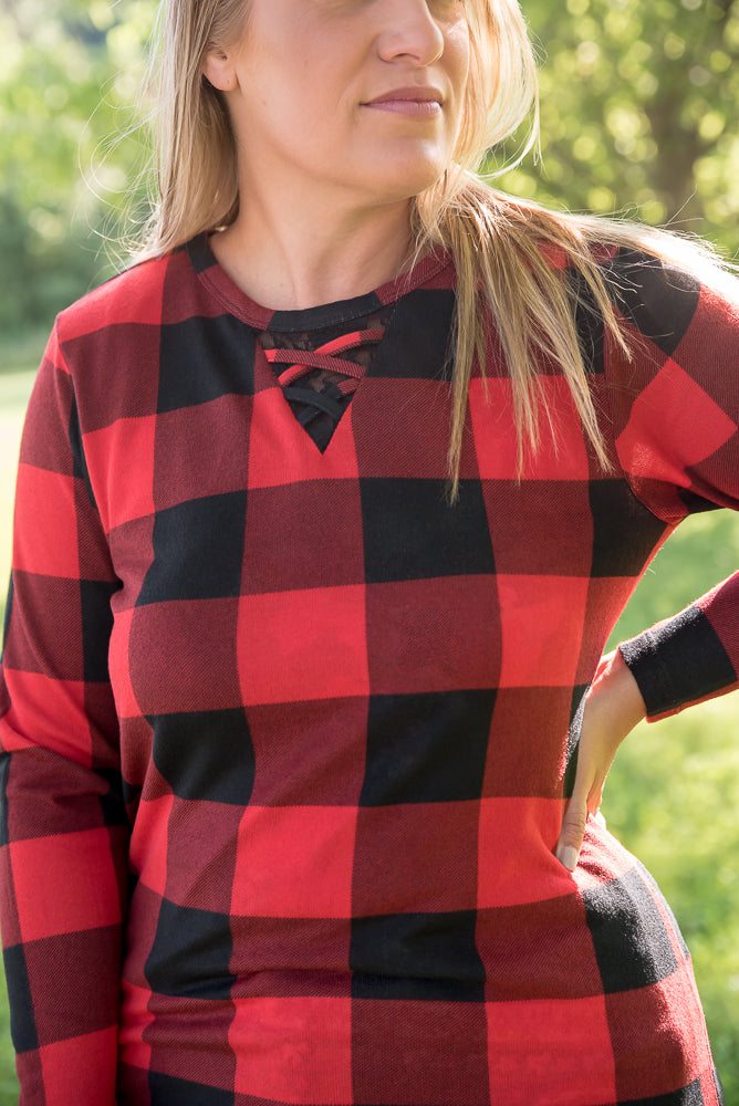 Checkmate Top in Red-Your Fashion Wholesale-Timber Brooke Boutique, Online Women's Fashion Boutique in Amarillo, Texas