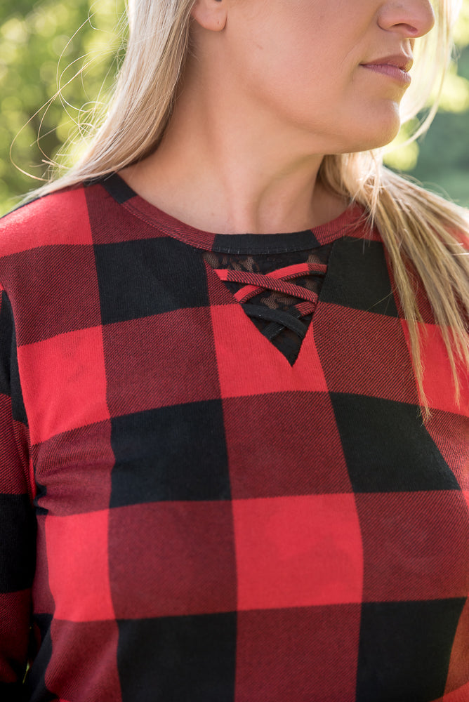 Checkmate Top in Red-Your Fashion Wholesale-Timber Brooke Boutique, Online Women's Fashion Boutique in Amarillo, Texas