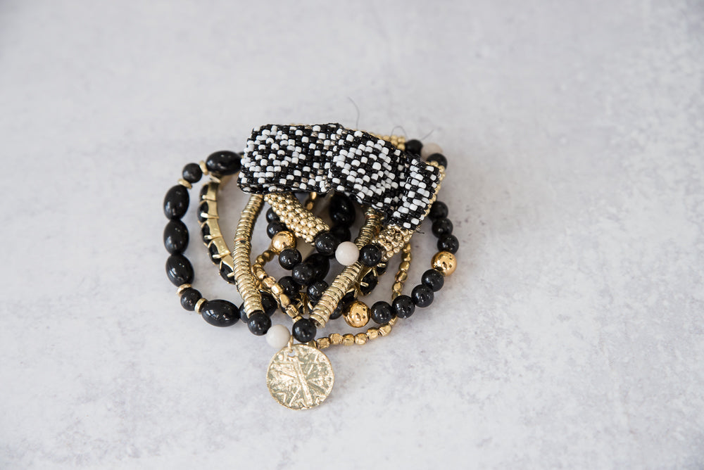 Next to You Bracelet Set in Black-Urbanista-Timber Brooke Boutique, Online Women's Fashion Boutique in Amarillo, Texas