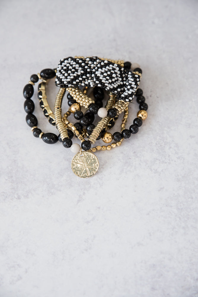 Next to You Bracelet Set in Black-Urbanista-Timber Brooke Boutique, Online Women's Fashion Boutique in Amarillo, Texas