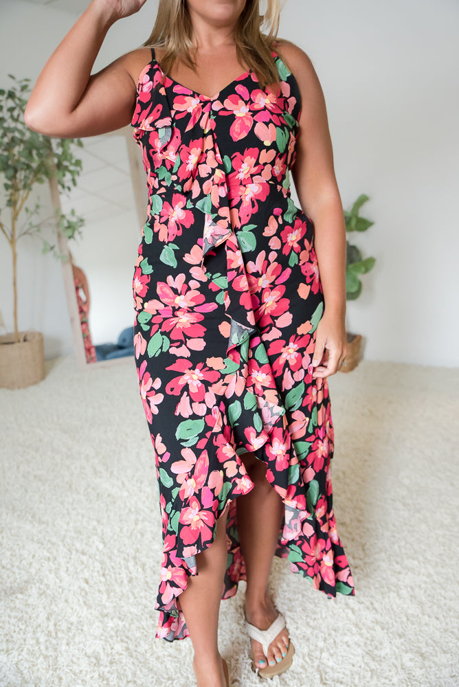 Flourishing in Floral Dress-Andre by Unit-Timber Brooke Boutique, Online Women's Fashion Boutique in Amarillo, Texas