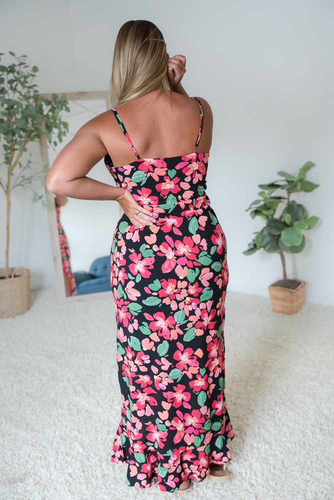 Flourishing in Floral Dress-Andre by Unit-Timber Brooke Boutique, Online Women's Fashion Boutique in Amarillo, Texas