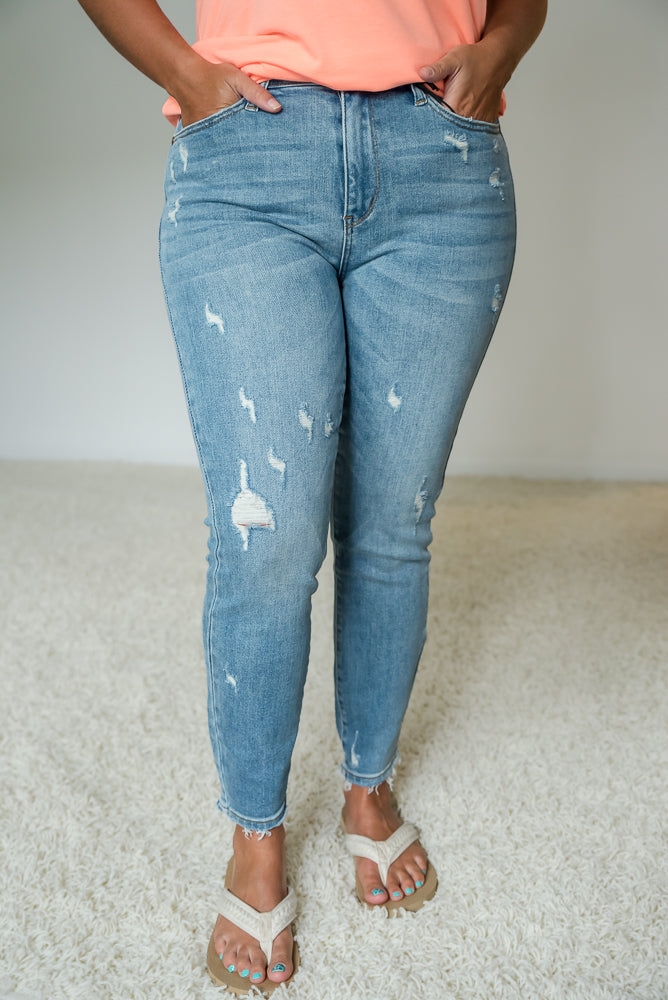 Never Say Never Judy Blue Jeans-judy blue-Timber Brooke Boutique, Online Women's Fashion Boutique in Amarillo, Texas