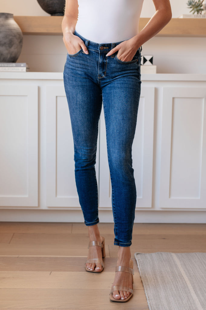 Maxine Mid-Rise Skinny Jeans-Womens-Timber Brooke Boutique, Online Women's Fashion Boutique in Amarillo, Texas