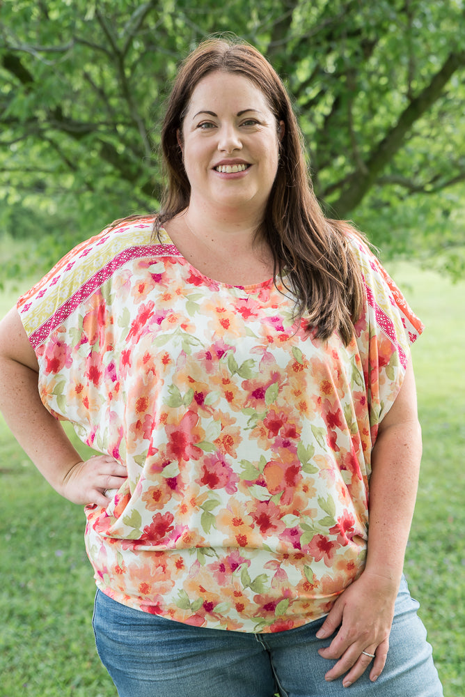 Bright Eyed Floral Top-White Birch-Timber Brooke Boutique, Online Women's Fashion Boutique in Amarillo, Texas