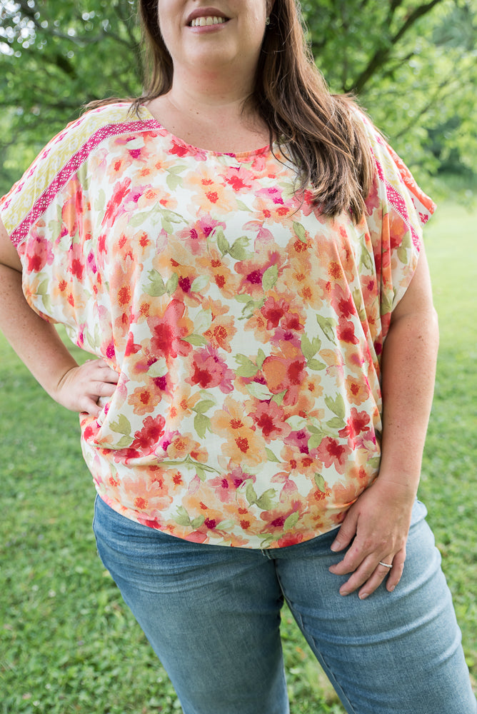 Bright Eyed Floral Top-White Birch-Timber Brooke Boutique, Online Women's Fashion Boutique in Amarillo, Texas