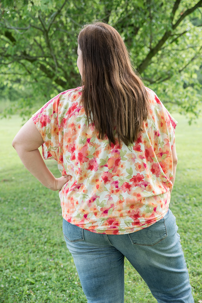 Bright Eyed Floral Top-White Birch-Timber Brooke Boutique, Online Women's Fashion Boutique in Amarillo, Texas