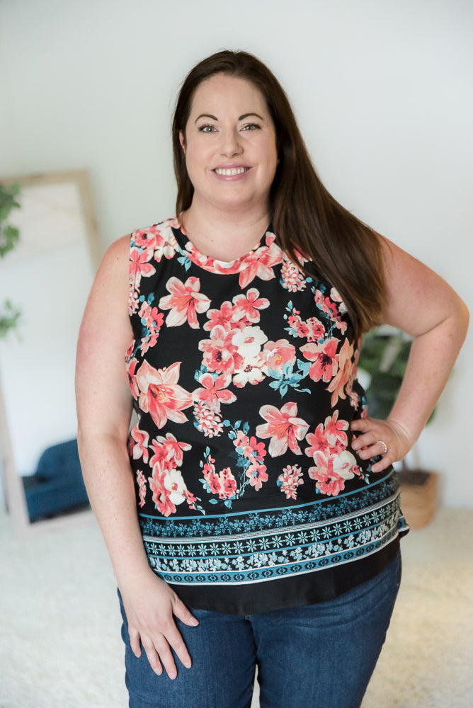 Floral Perfection Tank-White Birch-Timber Brooke Boutique, Online Women's Fashion Boutique in Amarillo, Texas