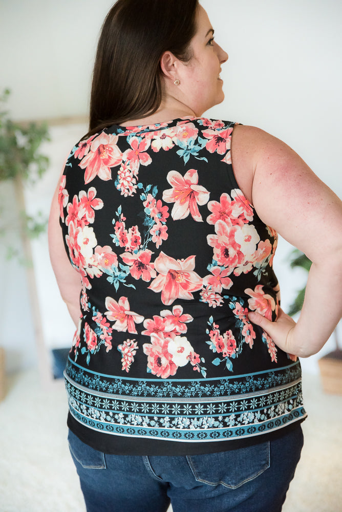 Floral Perfection Tank-White Birch-Timber Brooke Boutique, Online Women's Fashion Boutique in Amarillo, Texas