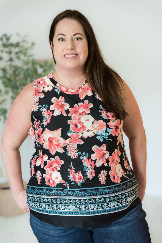 Floral Perfection Tank-White Birch-Timber Brooke Boutique, Online Women's Fashion Boutique in Amarillo, Texas