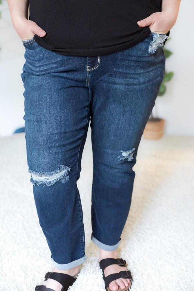 Rest Assured Judy Blue Boyfriend Jeans-judy blue-Timber Brooke Boutique, Online Women's Fashion Boutique in Amarillo, Texas