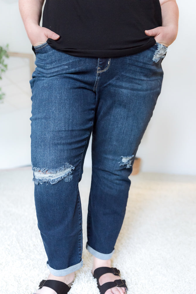 Rest Assured Judy Blue Boyfriend Jeans-judy blue-Timber Brooke Boutique, Online Women's Fashion Boutique in Amarillo, Texas