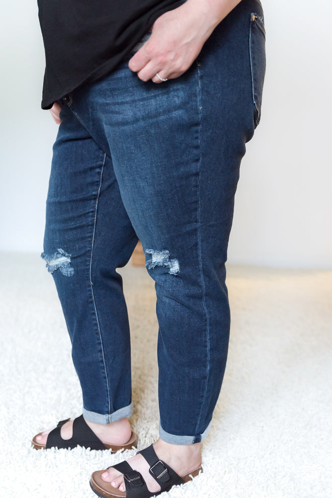 Rest Assured Judy Blue Boyfriend Jeans-judy blue-Timber Brooke Boutique, Online Women's Fashion Boutique in Amarillo, Texas