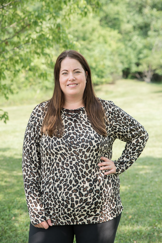 Leopard and Lace Top-Your Fashion Wholesale-Timber Brooke Boutique, Online Women's Fashion Boutique in Amarillo, Texas