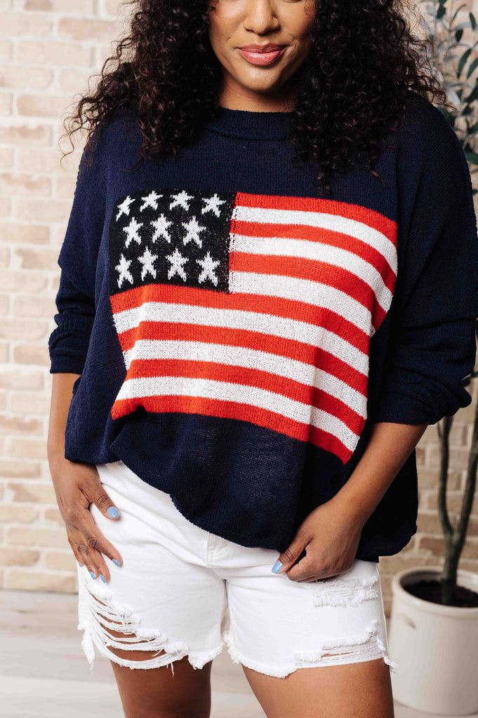 Oh Say Can You See Lightweight Pullover-Tops-Timber Brooke Boutique, Online Women's Fashion Boutique in Amarillo, Texas