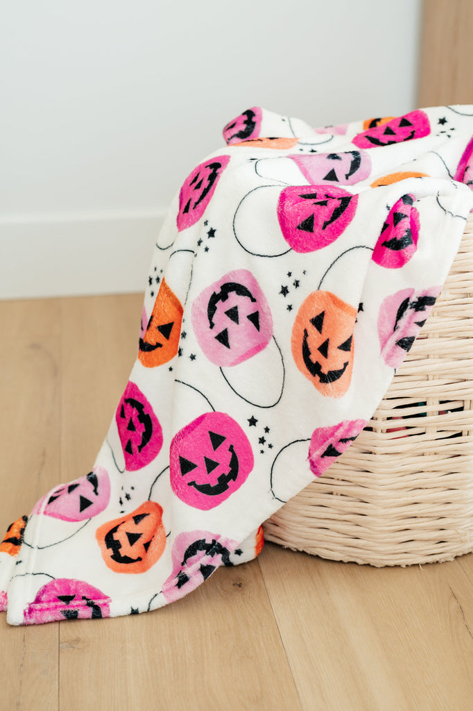 PREORDER: Halloween Fleece Blanket in Colorful Jacks-Womens-Timber Brooke Boutique, Online Women's Fashion Boutique in Amarillo, Texas