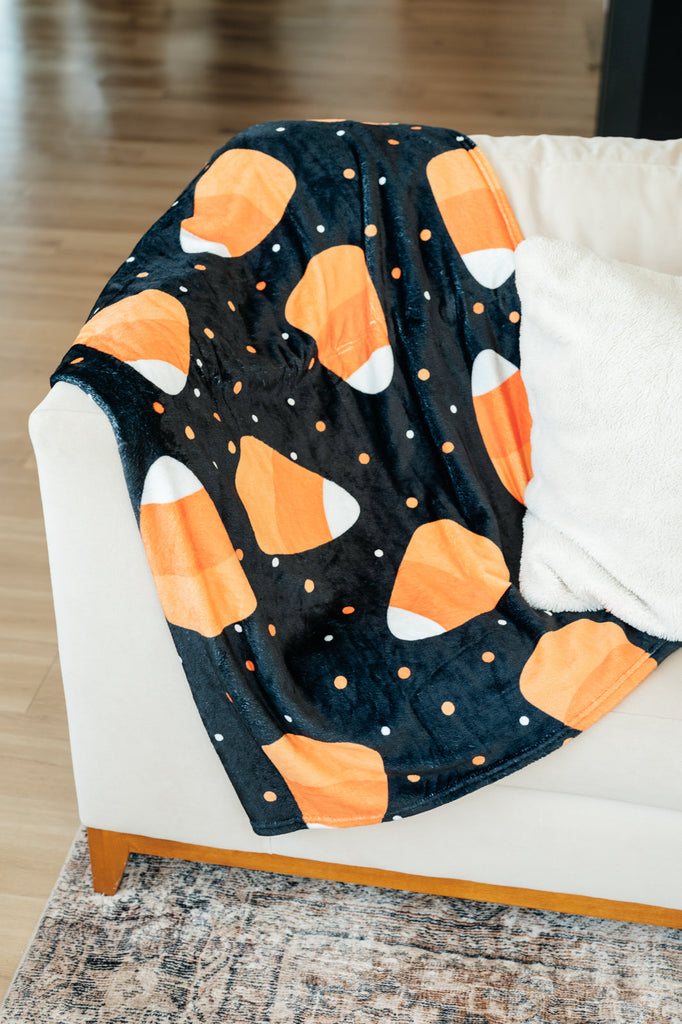 PREORDER: Halloween Fleece Blanket in Jumbo Candies-Womens-Timber Brooke Boutique, Online Women's Fashion Boutique in Amarillo, Texas