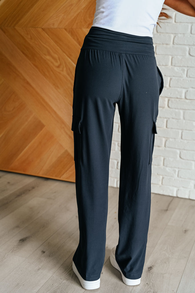 Race to Relax Cargo Pants in Nocturnal Navy-Athleisure-Timber Brooke Boutique, Online Women's Fashion Boutique in Amarillo, Texas