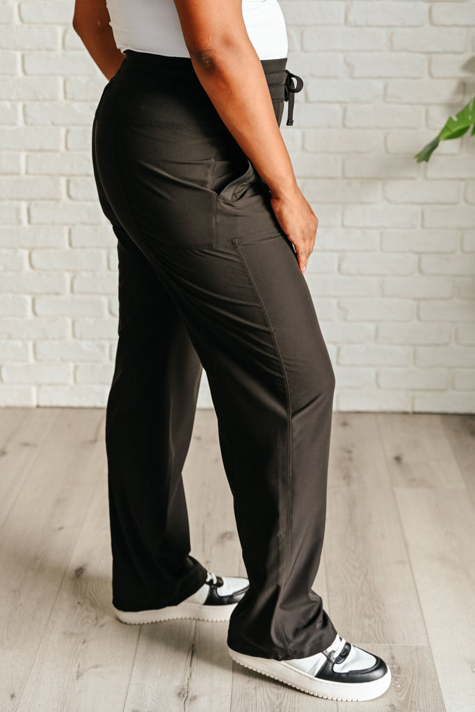 Runner's High Drawstring Joggers in Black-Athleisure-Timber Brooke Boutique, Online Women's Fashion Boutique in Amarillo, Texas