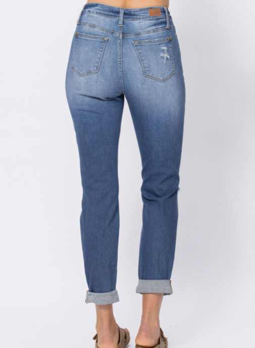 Always Beautiful Judy Blue Boyfriend Jeans-judy blue-Timber Brooke Boutique, Online Women's Fashion Boutique in Amarillo, Texas