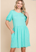 Puff Sleeve Tiered Dress-Short Sleeve Top-Timber Brooke Boutique, Online Women's Fashion Boutique in Amarillo, Texas