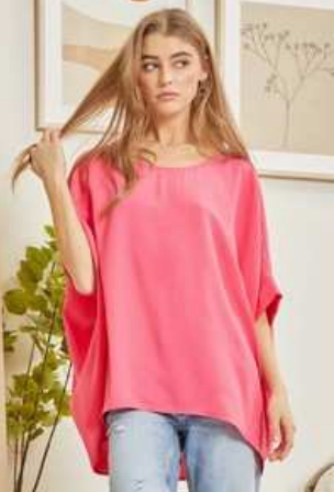 MARKET! Oversized Boxy Top-Short Sleeve Top-Timber Brooke Boutique, Online Women's Fashion Boutique in Amarillo, Texas