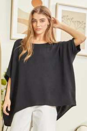 MARKET! Oversized Boxy Top-Short Sleeve Top-Timber Brooke Boutique, Online Women's Fashion Boutique in Amarillo, Texas