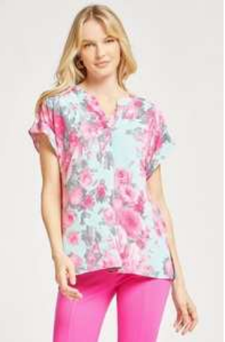 Smile Big-Short Sleeve Top-Timber Brooke Boutique, Online Women's Fashion Boutique in Amarillo, Texas