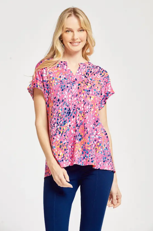 Lovely Spring-Short Sleeve Top-Timber Brooke Boutique, Online Women's Fashion Boutique in Amarillo, Texas