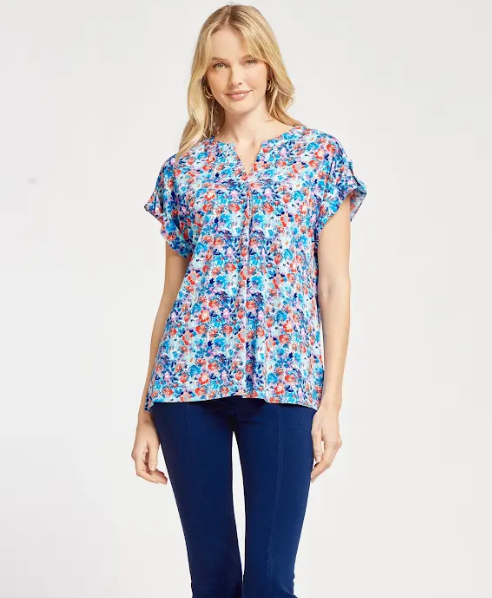 Oceans Rise-Short Sleeve Top-Timber Brooke Boutique, Online Women's Fashion Boutique in Amarillo, Texas