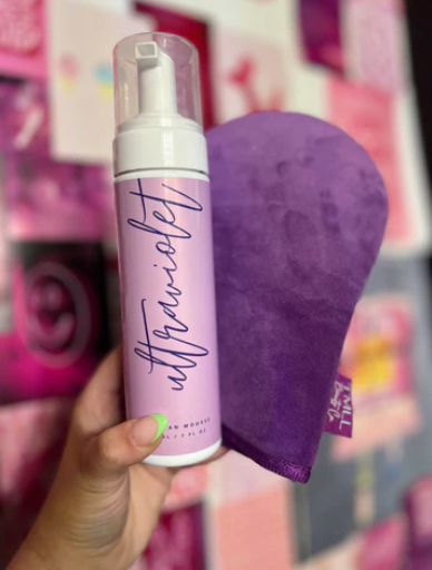 Ultra Violet Tanning Foam & Mitt-Health & Beauty-Timber Brooke Boutique, Online Women's Fashion Boutique in Amarillo, Texas