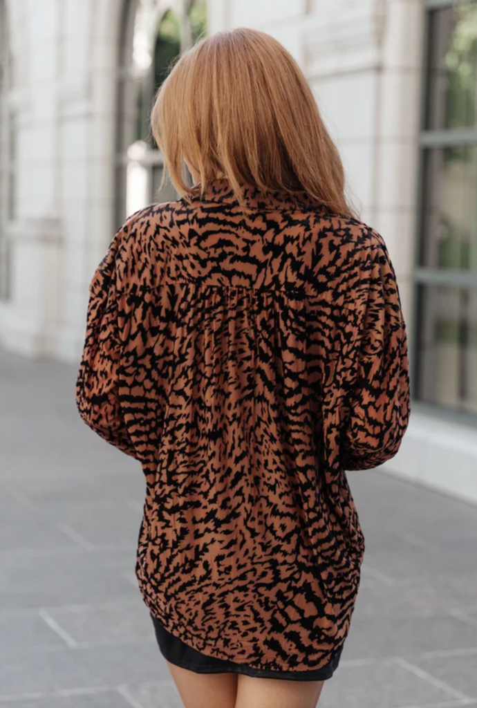 So Fierce Animal Print Blouse-Timber Brooke Boutique, Online Women's Fashion Boutique in Amarillo, Texas