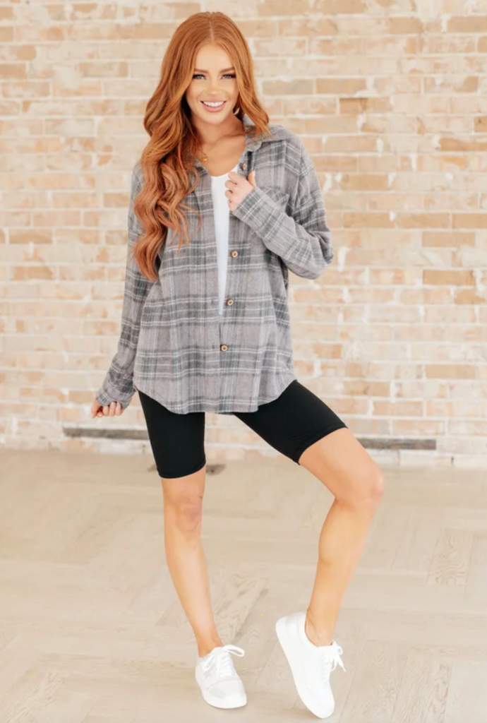 Out of the Way Plaid Button Up-Timber Brooke Boutique, Online Women's Fashion Boutique in Amarillo, Texas