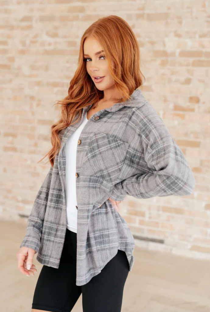 Out of the Way Plaid Button Up-Timber Brooke Boutique, Online Women's Fashion Boutique in Amarillo, Texas