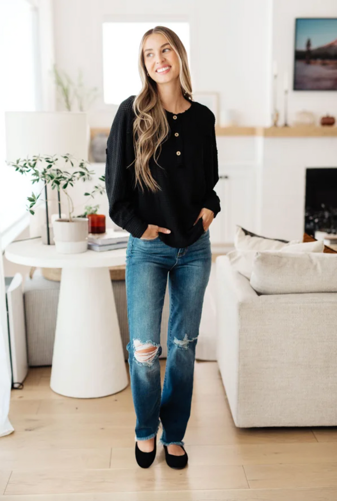 Better Than Best Henley Top-Timber Brooke Boutique, Online Women's Fashion Boutique in Amarillo, Texas