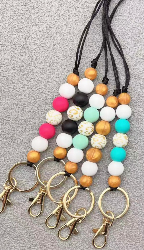 Silicone Beaded Breakaway Bead Lanyard-Gifts-Timber Brooke Boutique, Online Women's Fashion Boutique in Amarillo, Texas
