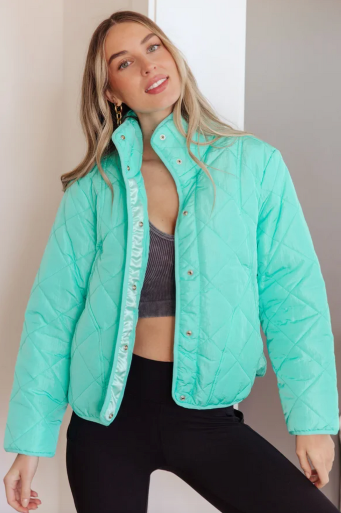 Slightly Distracted Puffer Jacket-Timber Brooke Boutique, Online Women's Fashion Boutique in Amarillo, Texas