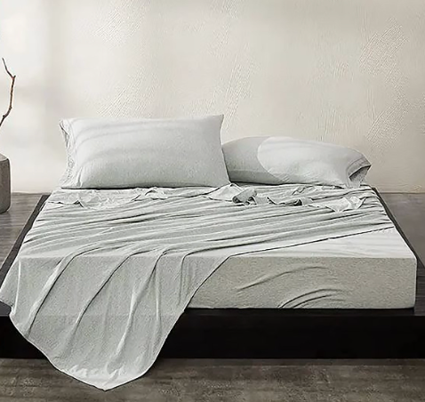 Light Grey Extra Soft Luxury Sheet Set-Sheets-Timber Brooke Boutique, Online Women's Fashion Boutique in Amarillo, Texas