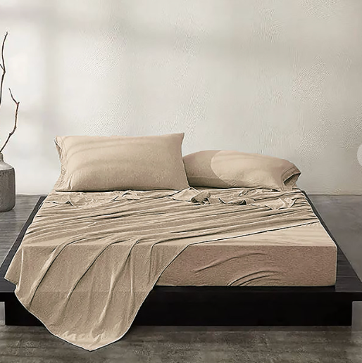 Beige Extra Soft Luxury Sheet Set-Sheets-Timber Brooke Boutique, Online Women's Fashion Boutique in Amarillo, Texas