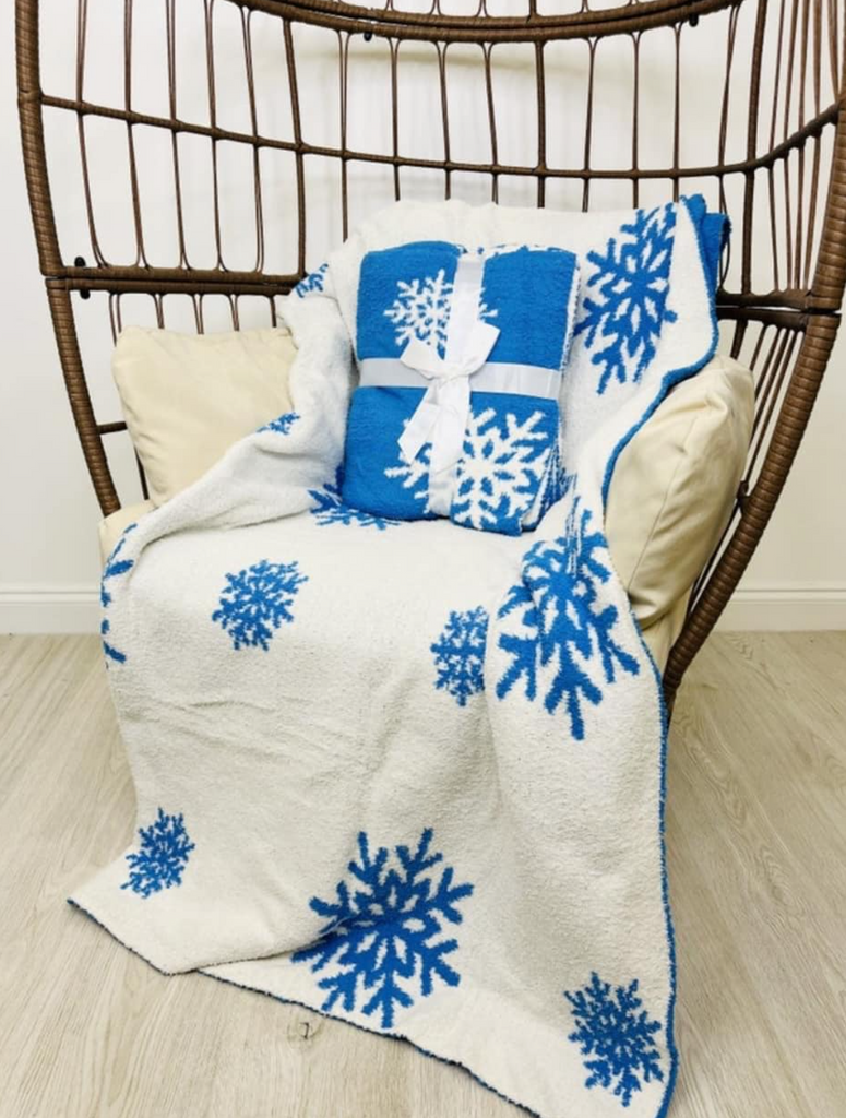 Let It Snow Cozy Blanket-Throw Blanket-Timber Brooke Boutique, Online Women's Fashion Boutique in Amarillo, Texas