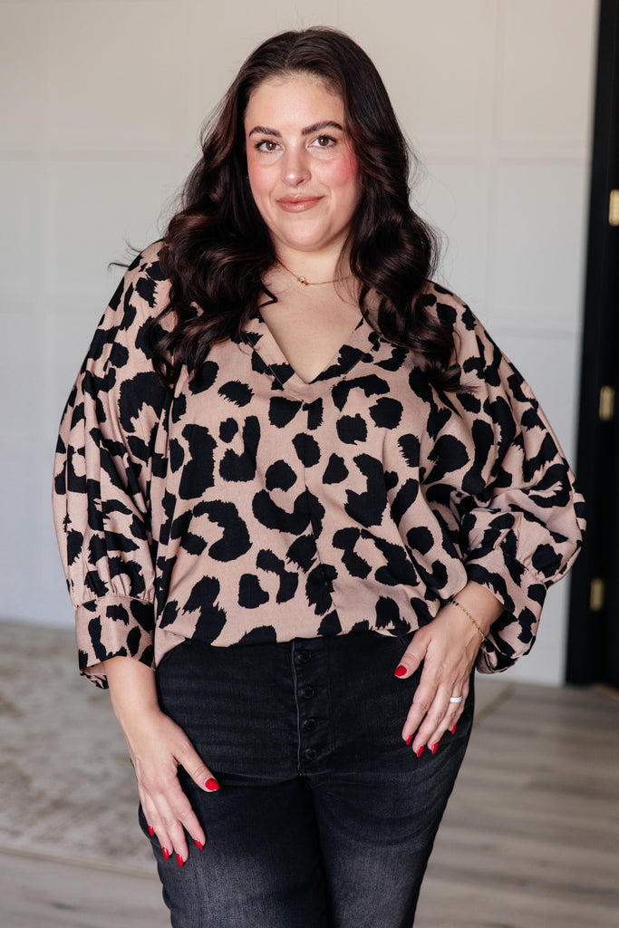 She's Got Eyes of Gold Batwing Blouse-Tops-Timber Brooke Boutique, Online Women's Fashion Boutique in Amarillo, Texas