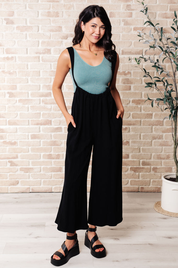 Something in the Way She Moves Jumper Black-Jumpsuits & Rompers-Timber Brooke Boutique, Online Women's Fashion Boutique in Amarillo, Texas