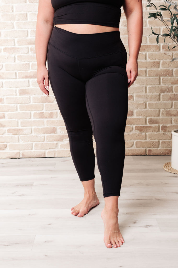 Somewhere to Start Leggings in Black-Athleisure-Timber Brooke Boutique, Online Women's Fashion Boutique in Amarillo, Texas